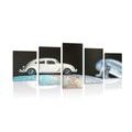 5-PIECE CANVAS PRINT CAR AROUND THE WORLD - STILL LIFE PICTURES{% if product.category.pathNames[0] != product.category.name %} - PICTURES{% endif %}