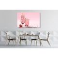 CANVAS PRINT PINK MILKSHAKE - PICTURES OF FOOD AND DRINKS{% if product.category.pathNames[0] != product.category.name %} - PICTURES{% endif %}