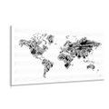PICTURE MUSIC MAP OF THE WORLD IN INVERSE FORM - PICTURES OF MAPS{% if kategorie.adresa_nazvy[0] != zbozi.kategorie.nazev %} - PICTURES{% endif %}