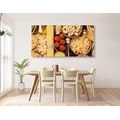 CANVAS PRINT PASTA VARIATIONS - PICTURES OF FOOD AND DRINKS - PICTURES