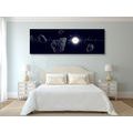 CANVAS PRINT METEORITES - PICTURES OF SPACE AND STARS - PICTURES