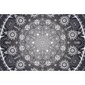 WALLPAPER ORNAMENTAL MANDALA WITH A LACE IN BLACK AND WHITE - WALLPAPERS FENG SHUI - WALLPAPERS