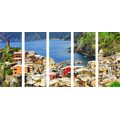 5-PIECE CANVAS PRINT COAST OF ITALY - PICTURES OF NATURE AND LANDSCAPE - PICTURES