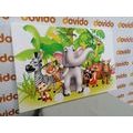 CANVAS PRINT JUNGLE ANIMALS - CHILDRENS PICTURES - PICTURES