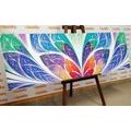 CANVAS PRINT COLORED GLASS ABSTRACTION - ABSTRACT PICTURES - PICTURES