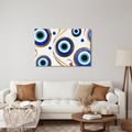 TABLEAU SUR TOILE – ŒIL BLEU AUX ORNEMENTS - TABLEAUX PAR THÈME - TABLEAUX