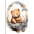 CANVAS PRINT DREAMY TEDDY BEAR - DREAMY LITTLE ANIMALS - PICTURES