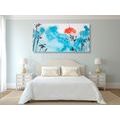 CANVAS PRINT JAPANESE BLUE SKY AND RED SUN - PICTURES OF NATURE AND LANDSCAPE - PICTURES