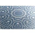 CANVAS PRINT MEDITATIONAL MANDALA ON A BLUE BACKGROUND - PICTURES FENG SHUI - PICTURES