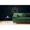 SELF ADHESIVE WALLPAPER ORNAMENTAL MANDALA ON A BLACK BACKGROUND - SELF-ADHESIVE WALLPAPERS - WALLPAPERS