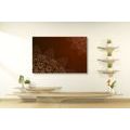 CANVAS PRINT MODERN ELEMENTS OF MANDALA IN SHADES OF BROWN - PICTURES FENG SHUI - PICTURES