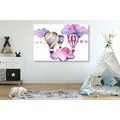 CANVAS PRINT BALLOONS IN THE WIND - CHILDRENS PICTURES - PICTURES