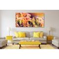 CANVAS PRINT BEAUTIFULLY BLOOMING GARDEN FLOWERS - PICTURES FLOWERS - PICTURES