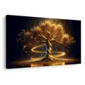 TABLEAU SUR TOILE – ARBRE DE VIE DORÉ ÉCLATANT - TABLEAUX - 🔥 VENTE TOTALE