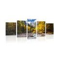 5-PIECE CANVAS PRINT PICTURESQUE MOUNTAIN LANDSCAPE - PICTURES OF NATURE AND LANDSCAPE - PICTURES