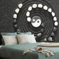 WALL MURAL HARMONIOUS YIN AND YANG - BLACK AND WHITE WALLPAPERS - WALLPAPERS