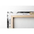 CANVAS PRINT HARMONIOUS HOME IN BLACK AND WHITE - BLACK AND WHITE PICTURES - PICTURES