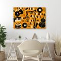WANDBILD MUSIKALISCHE HARMONIE IN ABSTRAKTION - MUSIKBILDER - BILDER