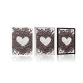 POSTER COFFEE BEAN HEART - WITH A KITCHEN MOTIF - POSTERS