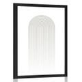 PLAGÁT MINIMALISTICKÁ DÚHA MID-CENTURY - MOTÍVY Z NAŠEJ DIELNE - PLAGÁTY