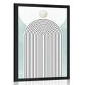 POSTER CURCUBEU MODERN ALBASTRU MID-CENTURY - MOTIVE DIN ATELIERUL NOSTRU - POSTERE