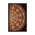 POSTER DECORATIVE MANDALA WITH A LACE IN BURGUNDY COLOR - FENG SHUI - POSTERS