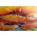 CANVAS PRINT BOUQUET OF POPPY FLOWERS - PICTURES FLOWERS - PICTURES