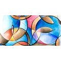 CANVAS PRINT ABSTRACT DRAWING OF SHAPES - ABSTRACT PICTURES{% if product.category.pathNames[0] != product.category.name %} - PICTURES{% endif %}