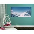 CANVAS PRINT SNOWY MOUNTAINS - PICTURES OF NATURE AND LANDSCAPE - PICTURES