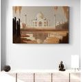 CANVAS PRINT INDIAN TAJ MAHAL - PICTURES OF CITIES - PICTURES