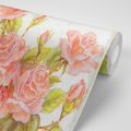 PAPIER PEINT AUTOCOLLANT BOUQUET DE ROSES VINTAGE - PAPIERS PEINTS AUTOCOLLANTS - PAPIER PEINT