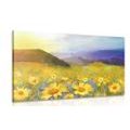 CANVAS PRINT FIELD FULL OF DAISIES - PICTURES OF NATURE AND LANDSCAPE - PICTURES
