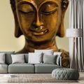 PAPIER PEINT TÊTE DE BOUDDHA EN BRONZE - FOND D'ÉCRAN FENG SHUI - PAPIER PEINT