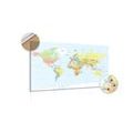 DECORATIVE PINBOARD CLASSIC MAP - PICTURES ON CORK - PICTURES