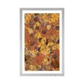 POSTER WITH MOUNT ABSTRACTION INSPIRED BY G. KLIMT - ABSTRACT AND PATTERNED - POSTERS