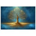 OBRAZ ZLATÝ STROM ŽIVOTA V MODŘI - OBRAZY STROMY ŽIVOTA - OBRAZY