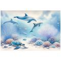 TAPETA PODMOŘSKÝ SVĚT S DELFÍNY - TAPETY MOŘŠTÍ ŽIVOČICHOVÉ - TAPETY