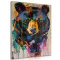 STAMPA SU TELA – ORSO CON IMITAZIONE DI PITTURA - STAMPE E QUADRI - 🔥 SVENDITA TOTALE