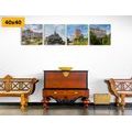 CANVAS PRINT SET CULTURAL MONUMENTS - SET OF PICTURES - PICTURES