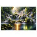 OBRAZ VODOPÁD V TROPICKÉM LESE - OBRAZY VODOPÁD - OBRAZY