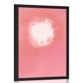 AFFICHE ABSTRACTION ROSE ET BLANCHE - DE NOTRE ATELIER - AFFICHES