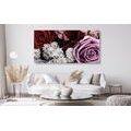 WANDBILD BLUMENSTRAUSS AUS ROSEN IM RETRO-STIL - VINTAGE- UND RETRO-BILDER - BILDER