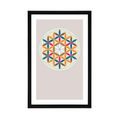 POSTER – MANDALA COLORATO CON PASSEPARTOUT - MOTIVI DALLA NOSTRA OFFICINA - POSTER