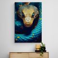 CANVAS PRINT BLUE-GOLD SNAKE - PICTURES LORDS OF THE ANIMAL KINGDOM - PICTURES