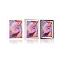 POSTER WITH MOUNT COLORED SPIRAL - ABSTRACT AND PATTERNED - POSTERS