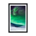 AFFICHE AVEC MONTURE LE NORTHERN LIGHTS DANS LE CIEL - NATURE - AFFICHES