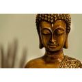 WALL MURAL BRONZE HEAD OF BUDDHA - WALLPAPERS FENG SHUI - WALLPAPERS