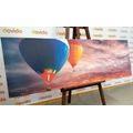 CANVAS PRINT HOT AIR BALLOON FLIGHT OVER THE MOUNTAINS - STILL LIFE PICTURES - PICTURES