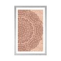 POSTER WITH MOUNT FLORAL MANDALA - FENG SHUI - POSTERS