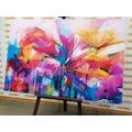 CANVAS PRINT ABSTRACT COLORFUL FLOWERS - ABSTRACT PICTURES - PICTURES